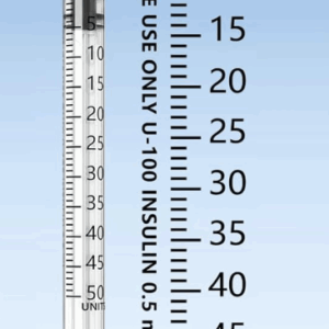 Syringe with Needle, 0.5cc 31G 5/16 (Insulin Syringes)